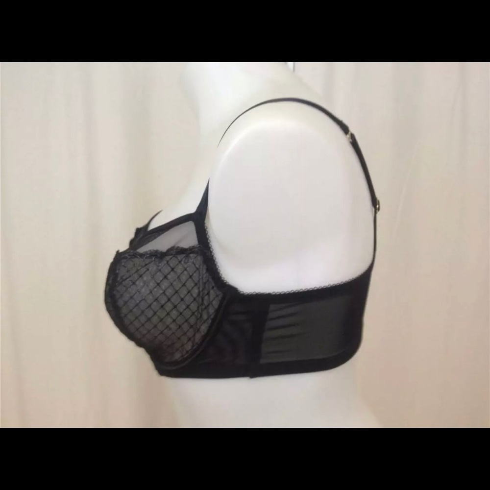 Lane Bryant Cacique Unlined Lace Full Cover BRA BK - Picture 2 of 4